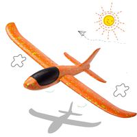 HongKit Toy Airplanes for 4-7 Year Old Toddlers,Hand Throw Glider Model Airplane for 4-7 Year Old Outdoor Gift for 4-7 Years Old Boy Orange