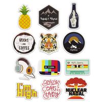 Cute Aesthetic Stickers for Laptop, Car, Hydro Flask, Water Bottle Decal Sticker Pack(12pcs)