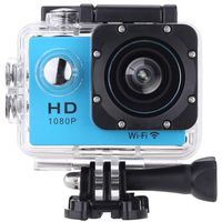 Vemont Sports Action Camera WiFi 1080P Full HD 12MP Waterproof Cam 2.0 Inch Display 170 Degrees Wide Angle Lens Underwater Camera with Rechargeable Battery Mounting Accessories Kits