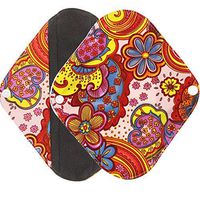 Jonerytime❤️ Reusable Bamboo Cloth Washable Menstrual Pad Mama Sanitary Towel Pad (S, Multicolor)
