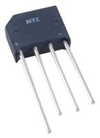 NTE Electronics NTE5320 Single Phase Bridge Rectifier, Full Wave, 4 Amps Maximum Average Forward Output Current, 1000V Maximum Recurrent Peak Reverse Voltage