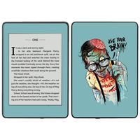 MightySkins Skin Compatible with Amazon Kindle Paperwhite 2018 (Waterproof Model) - Use Your Brain | Protective, Durable, and Unique Vinyl Decal wrap Cover | Easy to Apply, Remove| Made in The USA