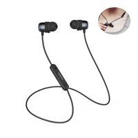 Bluetooth Headphones Sports Wireless Earbuds Sweatproof Headset Magnetic Attraction Stereo Earphones for Running Workout Gym Noise Cancelling Proshine (H-Black)