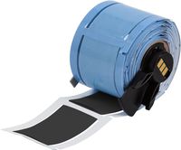 Brady PSPT-750-2-BK-R BMP61, BMP71 and TLS 2200Series PermaSleeve Heat-Shrink Polyolefin Tubing, Fits 24/0 AWG, 1.25" Width, Black (Pack of 70)