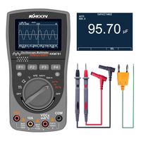 Oscilloscope，KKmoon Intelligent Digital Storage 2-in-1 Digital 40MHz 200Msps/S One Key Oscilloscope OSC 6000 Counts True RMS Multimeter DMM AC/DC Voltage Current Resistance Capacitance Frequency Meter