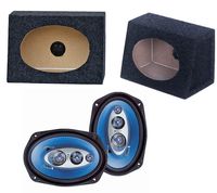 2) NEW Pyle PL6984 6x9" 400W Car Audio Speakers + 2) 6x9" Speaker Box Enclosures