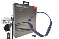 LG Tone Ultra SE HBS-835s Bluetooth Wireless Stereo Headset Blue - with Wall/Car Charger (Retail Packing Kit)