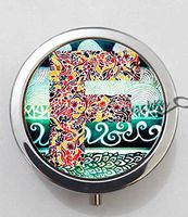 BlackKey Letter F 3-Compartment Decorative Pocket Gift Box Case Organizer for Pill, Color 1 -1357