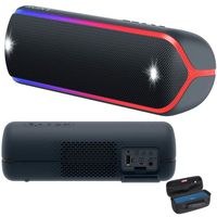 Sony XB32 Extra Bass Portable Bluetooth Speaker (Black) with Travel Hard Case Bundle