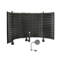 Monoprice 602650 Microphone Isolation Shield with Monoprice Dual-Screen Pop-Filter (602600)