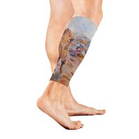 Leg Sleeve Boy Soccer Watercolor Calf Sleeves 1 Pair for Men/Women Running/Cycling/Maternity/Travel/Ourdoor Activities