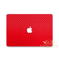 SopiGuard Red Carbon Fiber Vinyl Skin Full Body for Apple MacBook Air 13