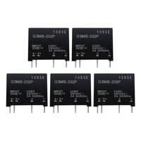 Aideepen 5pcs G3MB-202P DC-AC PCB SSR in 5V DC Out 240V AC 2A Solid State Relay Module