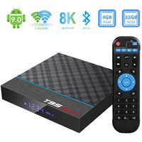 TV Box, TUREWELL T95 Max+ Android 9.0 TV Box Amlogic S905X3 Quad-core cortex-A55 4GB RAM 32GB ROM Media Player with 8K BT4.0 2.4G/5.0GHz Dual-Band WiFi