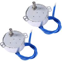 Yosoo 2pcs Turntable Synchronous Synchron Motor 50/60Hz AC 100~127V 4W for Hand-Made, School Project, Model (2.5-3RPM)
