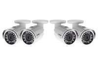 1080p HD weatherproof night vision security cameras 4 pack