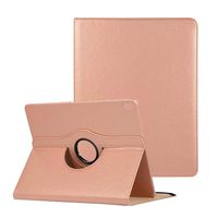11 Inch iPad Pro Case, YiMiky Lightweight PU Leather Slim Multiple Viewing Angles Folding Stand Folio Cover 360 Degrees Rotating Tablet Cover for iPad Pro 11 inch 2018 Release - Rose Gold
