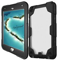 AICase iPad Mini 4 Waterproof Case, IP68 6.6ft Underwater, Dust Proof, Snow Proof, Shock Proof, Dirt Proof, Heavy Duty Touch Screen Protective Case Cover for iPad Mini 4 (Black)