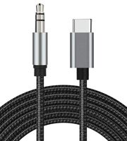 USB C to 3.5mm Audio Aux Jack Cable, Type C Adapter to 3.5mm Headphone Stereo Cord Car Compatible with iPad Pro 2018 Google Pixel 2 3 XL Moto Z and Galaxy Note10+ Huawei HTC (3.28Ft)