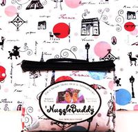 'NUGGLEBUDDY Microwavable Moist Heat & Aromatherapy Organic Rice Pack."PARIS" Fabric. UNSCENTED. See Over 100 Additional 'NuggleBuddy Selections by Searching for NUGGLEBUDDY under"All Departments."