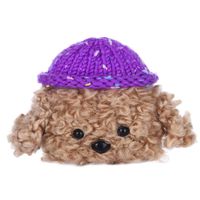 Shan-S for AirPods Pro 2019 Wireless Charging Case,Soft Fur Furry Kawaii Fun Cool Teddy Dog Protective Case Skin Cover for AirPods Pro [ Newest Release][Christmas Holiday Women Girls Kids Gift]