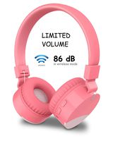 Kids Bluetooth Headphones Wireless Headsets, DHOZA Gorsun Foldable Earphones Stereo Sound Over Ear with Microphone for Girls Boys Children Compatible with iPhone/iPad/Smartphones/Laptop/PC/TV (Pink)