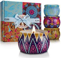 YINUO LIGHT Scented Candles Lavender, Lemon, Mediterranean Fig, Fresh Spring, Natural Soy Wax Portable Travel Tin Candle Gifts Set for Women