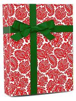 30" X 417' Red Feather Gift Wrap