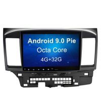 SYGAV Android 9.0 Pie Car Stereo for 2008-2017 Mitsubishi Lancer EVO X Without OEM Rockford Fosgate AMP 8 Core 4G Ram Radio GPS Navigation Head Unit