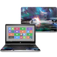 Mightyskins Skin Compatible with Hp Pavilion X360 14" (2017) - Space Horizon | Protective, Durable, and Unique Vinyl Decal Wrap Cover | Easy to Apply, Remove, and Change Styles | Made in The USA