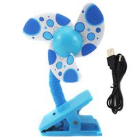 Sealike USB Clip-on Baby Mini Stroller Fan for Strollers Baby Cots Playpens with Stylus