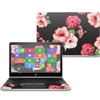 Mightyskins Skin Compatible with Hp Pavilion X360 14" (2017) - Hibiscus | Protective, Durable, and Unique Vinyl Decal Wrap Cover | Easy to Apply, Remove, and Change Styles | Made in The USA
