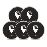 TrackR Pixel - Bluetooth Tracking Device. Key Tracker. Phone Finder. Wallet Locator - Black (5 Pack)