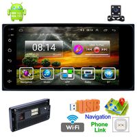 Double Din Car Stereo with Bluetooth Android 8.1 Universal Car Radio 7 Inch HD Touch Screen Car MP5 Player 1+16G Support GPS Navigation/WiFi/USB/AUX/AM/FM/DVR/Mirror Link/Backup Camera for Toyota