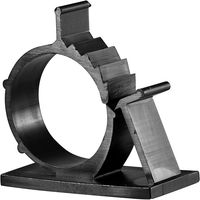 Adhesive Backed Nylon Wire Adjustable Cable Clips Clamps Black 25PCS