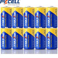 10 Pack C Size 1.5V R14P UM2 280 Minutes Heavy Duty Batteries C Battery
