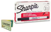 Sharpie Permanent Markers, Ultra Fine Point, Black, 12 Count