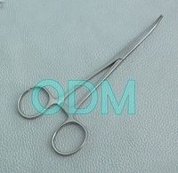 ODM Stainless Steel Curved Pet Hemostat with Locking Ratchet, 5-1/2-Inch