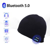 NGC-C Bluetooth Beanie Hat,Gifts for Women,Men,Winter Hat,Fashion & Comfort,Outdoor,Christmas,Birthday Gifts,Wireless Bluetooth5.0 Headphones(Black)