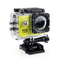 2020 New Full HD 1080P Waterproof Digital Camera System, Sports Action Camera DVR Cam DV Video Camcorder (Yellow)