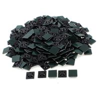 Uxcell a15121900ux2207eu Self Adhesive Cable Tie Mount Base Holder 21mmx21mmx5mm 300pcs Black (Pack of 300)