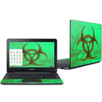Mightyskins Skin Compatible with Samsung Chromebook 3 11.6" - Biohazard | Protective, Durable, and Unique Vinyl Decal Wrap Cover | Easy to Apply, Remove, and Change Styles | Made in The USA