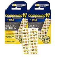 Compound W One Step Medicated Strips For Kids | Wart Removal | 10 Strips | 2 Pack