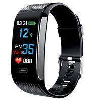 IP67 Waterproof Color Screen Fitness Tracker, BWXON Smart Bracelet with Heart Rate/Blood Pressure Monitor,Distance/Calorie/Step Counter, 0.96 Inches IPS Display Pedometer GPS Smart Watch(Black)
