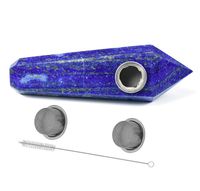 JYH-U Unique Design with Blue Hexagonal Prismatic Pipe, Quartz Tube with 2 Filters and 1 Brush