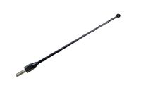 AntennaMastsRus - 7 Inch Black Short Antenna is Compatible with Yamaha Royal Star Venture (1999-2013) - Spiral Wind Noise Cancellation - Spring Steel Construction - Stainless Steel Threading