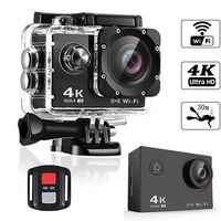 Action Camera 4K Smyidel 16MP Ultra HD WiFi Sport Camera 170° Wide View Angle Underwater Waterproof 30M 2.0 Inch LCD Screen with Remote Control and Mounting Accessories Kits Black