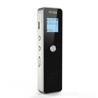 Digital Voice Recorder, MeGa 8GB Digital Audio Sound Recorder Dictaphone, Voice Activated Recorder with MP3 Player, Dual Microphones, Zinc Alloy for Meeting, Lecture and More