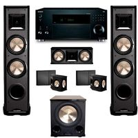 BIC Acoustech 5.1 Home Theater System with Onkyo TX-RZ920 Receiver and PL-200II Subwoofer