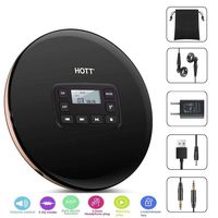 Portable CD Player, CCHKFEI Personal Compact Disc CD Player with LCD Display and Headphones, CD Player Portable Compact Walkman with Anti-Scratch Skip Protection Anti-Shock Function